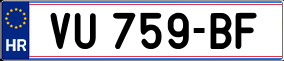 Trailer License Plate
